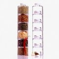 Spice Tower Self Stacking Spice Bottles - Set of 6